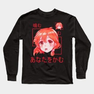 Anime Girl - Vampire Casual Fashion Long Sleeve T-Shirt